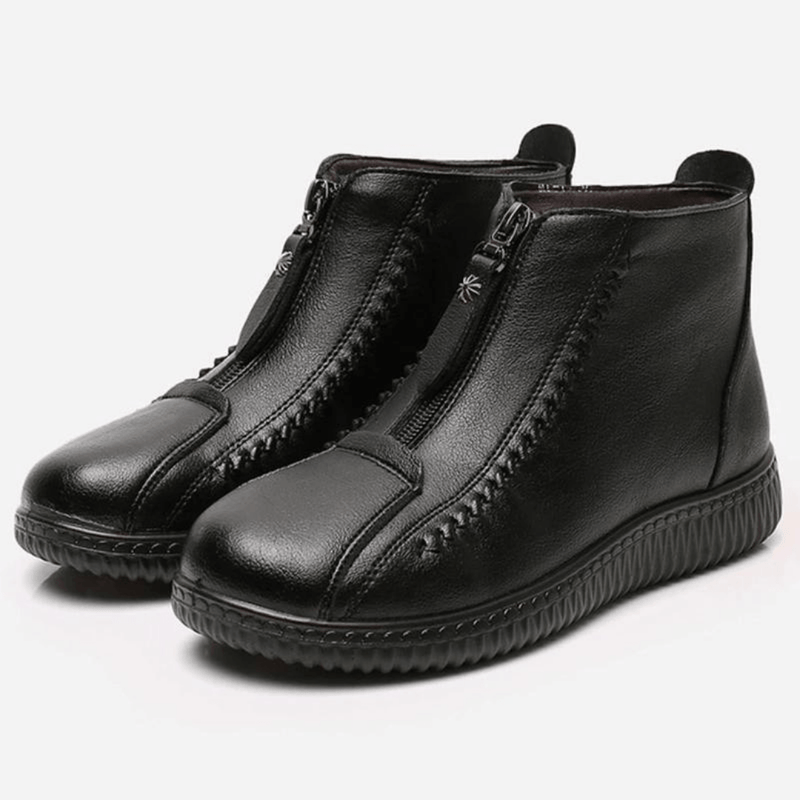 Bota Feminina Aveludada para Inverno - Impermeável