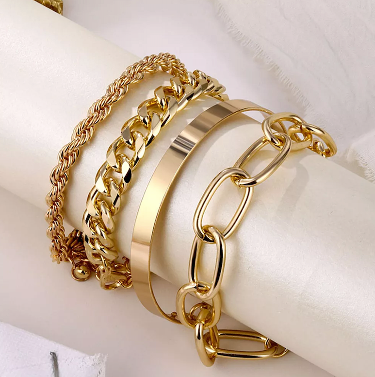 OurChic® - Conjunto de 4 Pulseiras