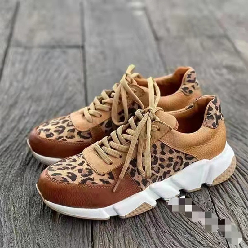 Tênis Feminino Confort - Leopardo