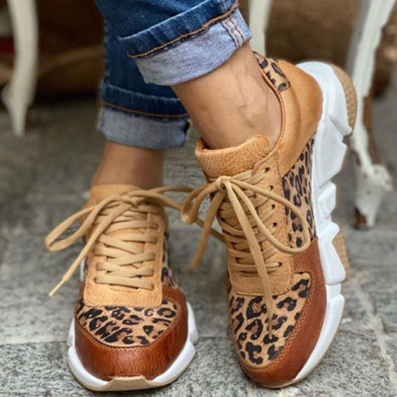 Tênis Feminino Confort - Leopardo